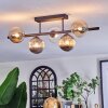 Chehalis Plafoniera, Lampada a sfera Nero, 5-Luci