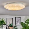 Peran Plafoniera LED Bianco, 1-Luce, Cambia colore