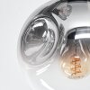 Ripoll Plafoniera, Lampada a sfera Chiaro, Grigio fumo, 6-Luci