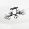 Ripoll Plafoniera, Lampada a sfera Chiaro, Grigio fumo, 6-Luci