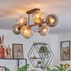 Koyoto Plafoniera, Lampada a sfera Ambrato, Chiaro, Grigio fumo, 8-Luci