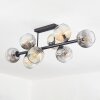 Koyoto Plafoniera, Lampada a sfera Ambrato, Chiaro, Grigio fumo, 8-Luci