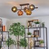 Ripoll Plafoniera, Lampada a sfera Blu, Cromo, Oro, Verde, Ramato, Grigio fumo, 5-Luci