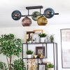 Koyoto Plafoniera, Lampada a sfera Blu, Oro, Verde, Ramato, 5-Luci