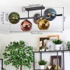 Koyoto Plafoniera, Lampada a sfera Blu, Cromo, Oro, Verde, Ramato, Grigio fumo, 5-Luci