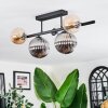 Chehalis Plafoniera, Lampada a sfera Ambrato, Chiaro, Grigio fumo, 5-Luci