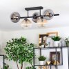 Koyoto Plafoniera, Lampada a sfera Ambrato, Chiaro, Grigio fumo, 5-Luci