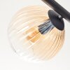Koyoto Plafoniera, Lampada a sfera Ambrato, Chiaro, Grigio fumo, 5-Luci