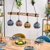 Koyoto Lampadario a sospensione, Lampada a sfera, Lampada a sospensione Écru, Nero, 4-Luci
