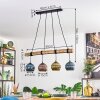 Koyoto Lampadario a sospensione, Lampada a sfera, Lampada a sospensione Écru, Nero, 4-Luci