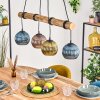 Koyoto Lampadario a sospensione, Lampada a sfera, Lampada a sospensione Écru, Nero, 4-Luci