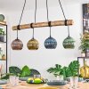 Koyoto Lampadario a sospensione, Lampada a sfera, Lampada a sospensione Écru, Nero, 4-Luci