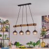 Koyoto Lampadario a sospensione, Lampada a sfera, Lampada a sospensione Écru, Nero, 4-Luci