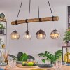 Koyoto Lampadario a sospensione, Lampada a sfera, Lampada a sospensione Écru, Nero, 4-Luci