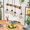 Koyoto Lampadario a sospensione, Lampada a sfera, Lampada a sospensione Écru, Nero, 4-Luci