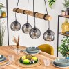 Koyoto Lampadario a sospensione, Lampada a sfera, Lampada a sospensione Écru, Nero, 4-Luci