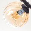 Koyoto Plafoniera, Lampada a sfera Ambrato, Chiaro, Grigio fumo, 5-Luci