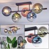 Chehalis Plafoniera, Lampada a sfera Blu, Verde, Chiaro, Ramato, 5-Luci