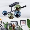 Chehalis Plafoniera, Lampada a sfera Blu, Verde, Ramato, 5-Luci