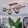 Chehalis Plafoniera, Lampada a sfera Blu, Verde, Ramato, 5-Luci