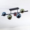 Chehalis Plafoniera, Lampada a sfera Blu, Verde, Ramato, 5-Luci