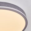 Salmi Plafoniera, Panel LED Grigio, Argento, 1-Luce