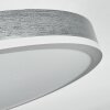 Salmi Plafoniera, Panel LED Grigio, Argento, 1-Luce