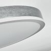 Salmi Plafoniera, Panel LED Grigio, Argento, 1-Luce