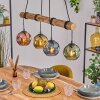 Ripoll Lampadario a sospensione, Lampada a sfera, Lampada a sospensione Écru, Nero, 4-Luci