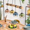 Koyoto Lampadario a sospensione, Lampada a sfera, Lampada a sospensione Écru, Nero, 4-Luci