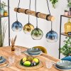 Koyoto Lampadario a sospensione, Lampada a sfera, Lampada a sospensione Écru, Nero, 4-Luci