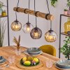 Koyoto Lampadario a sospensione, Lampada a sfera, Lampada a sospensione Écru, Nero, 4-Luci