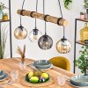 Koyoto Lampadario a sospensione, Lampada a sfera, Lampada a sospensione Écru, Nero, 4-Luci