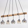 Ripoll Lampadario a sospensione, Lampada a sfera, Lampada a sospensione Écru, Nero, 5-Luci