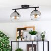 Koyoto Plafoniera, Lampada a sfera Chiaro, Grigio fumo, 2-Luci
