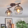Koyoto Plafoniera, Lampada a sfera Chiaro, Grigio fumo, 2-Luci