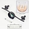Koyoto Plafoniera, Lampada a sfera Ambrato, Chiaro, 2-Luci