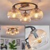 Koyoto Plafoniera, Lampada a sfera 37 cm Ambrato, Chiaro, 3-Luci