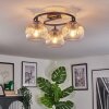 Koyoto Plafoniera, Lampada a sfera 37 cm Ambrato, Chiaro, 3-Luci