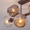Ripoll Plafoniera, Lampada a sfera Ambrato, Chiaro, Grigio fumo, 6-Luci