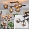 Gastor Plafoniera, Lampada a sfera Grigio fumo, 5-Luci
