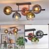 Koyoto Plafoniera, Lampada a sfera Blu, Verde, Chiaro, Ramato, 5-Luci
