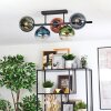 Koyoto Plafoniera, Lampada a sfera Blu, Verde, Chiaro, Ramato, 5-Luci