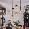Gastor Lampadario a sospensione, Lampada a sfera, Lampada a sospensione Nero, 6-Luci