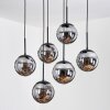 Gastor Lampadario a sospensione, Lampada a sfera, Lampada a sospensione Nero, 6-Luci