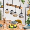 Ripoll Lampadario a sospensione, Lampada a sfera, Lampada a sospensione Écru, Nero, 4-Luci