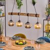 Ripoll Lampadario a sospensione, Lampada a sfera, Lampada a sospensione Écru, Nero, 4-Luci