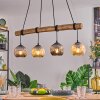 Ripoll Lampadario a sospensione, Lampada a sfera, Lampada a sospensione Écru, Nero, 4-Luci