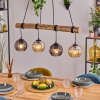 Koyoto Lampadario a sospensione, Lampada a sfera, Lampada a sospensione Écru, Nero, 4-Luci
