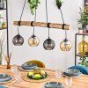 Koyoto Lampadario a sospensione, Lampada a sfera, Lampada a sospensione Écru, Nero, 4-Luci